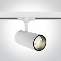 ONE LIGHT Track spot for 3-phase tracks 20W track spot with COB LED, white, 1800lm, 4000K, 65642BT/W/C