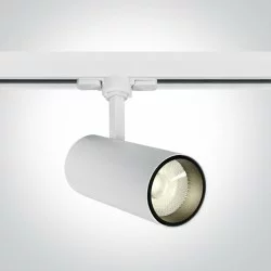 ONE LIGHT светильник, монтируемый на 3-фазный трек, шинопровод 20W, COB LED, белый, 1800lm, 4000K, 65642BT/W/C
