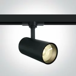 ONE LIGHT Spot für Hochvolt-Stromschiene 3-Phasen 20W, COB LED, Schwarz, 1800lm, 3000K, 65642BT/B/W