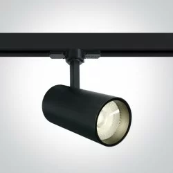 ONE LIGHT Track spot for 3-phase tracks 20W track spot with COB LED, black, 1800lm, 4000K, 65642BT/B/C