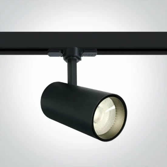 ONE LIGHT Track spot for 3-phase tracks 20W track spot with COB LED, black, 1800lm, 4000K, 65642BT/B/C