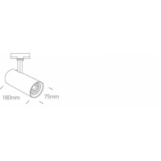 ONE LIGHT Track spot for 3-phase tracks 20W track spot with COB LED, white, 1800lm, 4000K, 65642BT/W/C