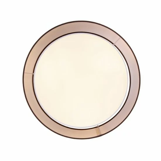QAZQA Ceiling Lamp 3xE14x40W, Brown with White, Drum Duo 104412