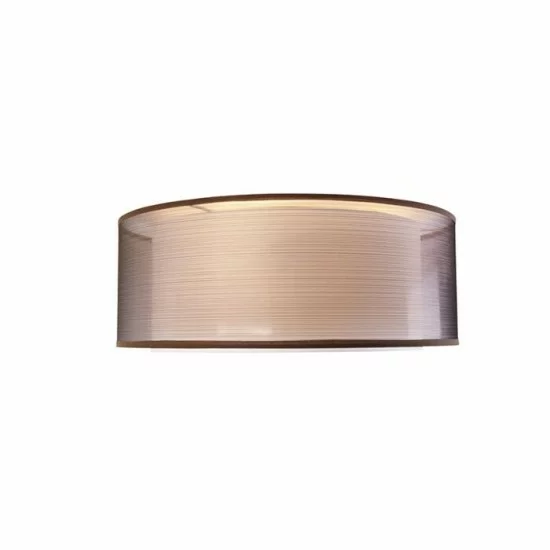 QAZQA Ceiling Lamp 3xE14x40W, Brown with White, Drum Duo 104412