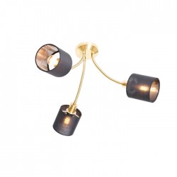 QAZQA Ceiling Lamp 3xE14x4W, gold, Merwe 104940