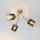 QAZQA Ceiling Lamp 3xE14x4W, gold, Merwe 104940