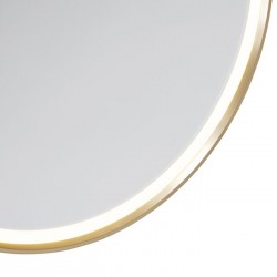 QAZQA Iluminacion mirror with LED light gold Miral 103828