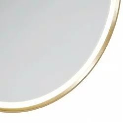 QAZQA Iluminacion mirror with LED light gold Miral 103828