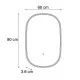QAZQA Iluminacion mirror with LED light and touch switch copper 104523 QAZQA Iluminacion mirror with LED light and touch switch copper 104523