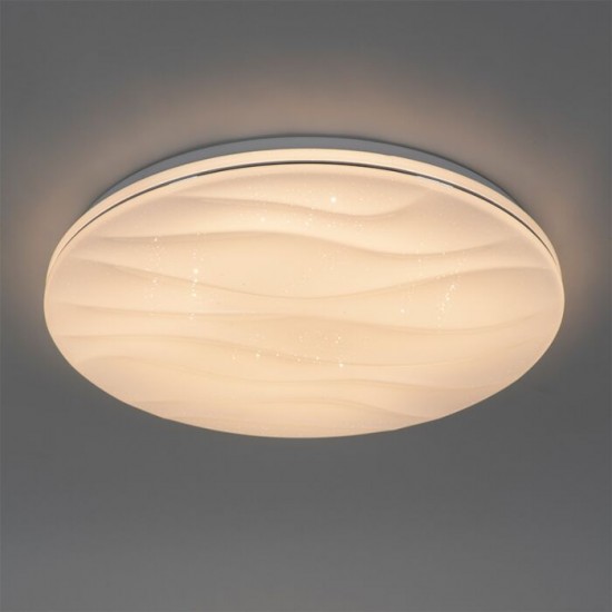 QAZQA Smart dimmable ceiling Lamp LED, 48W, 3600lm, compatible with Alexa and Google Home, Damla 103950