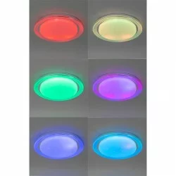 QAZQA Smart dimmable ceiling Lamp with LED RGB, 48W, 3600lm, compatible with Alexa and Google Home, Jochem 103957