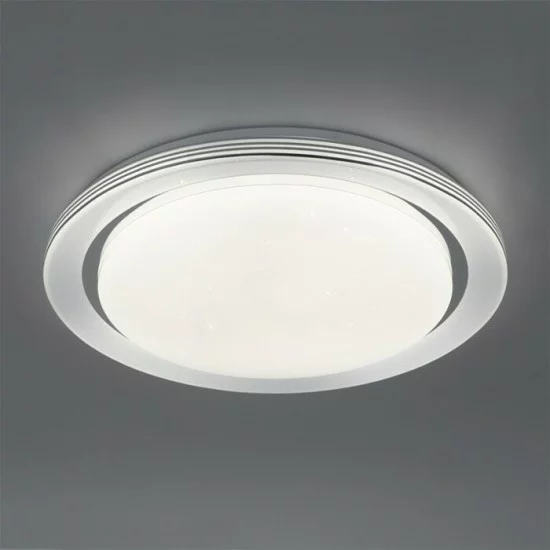 QAZQA Smart dimmable ceiling Lamp with LED RGB, 48W, 3600lm, compatible with Alexa and Google Home, Jochem 103957