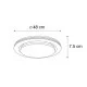QAZQA Smart dimmable ceiling Lamp with LED RGB, 48W, 3600lm, compatible with Alexa and Google Home, Jochem 103957