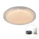QAZQA Smart dimmable ceiling Lamp with LED RGB, 48W, 3600lm, compatible with Alexa and Google Home, Jochem 103957