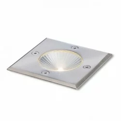 RENDL Recessed outdoor light RIZZ SQ 105 LED, 3W, IP65, 3000K, 96°, R10436