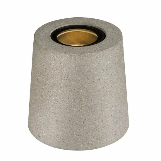 SLV outdoor LED free-standing light, round GU10 grey 10W, IP65, 1006408