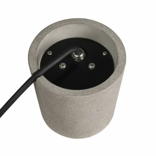 SLV outdoor LED free-standing light, round GU10 grey 10W, IP65, 1006408