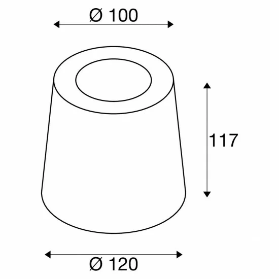 SLV outdoor LED free-standing light, round GU10 grey 10W, IP65, 1006408