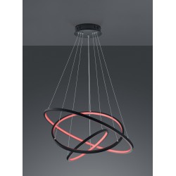 TRIO-lighting smart dimmable pendant lamp LED 78W, 9200lm, 3000-6000K, Anthracite, WiZ App, AARON – 352710342