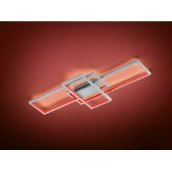 TRIO-lighting smart dimmable ceiling lamp LED 36W, 3000lm, 3000K - 6000K, Nickel mat, WiZ App, THIAGO – 652610307