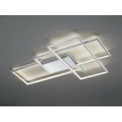TRIO-lighting smart dimmable ceiling lamp LED 39W, 4500lm, 3000K - 6000K, Nickel mat, WiZ App, THIAGO – 652690307