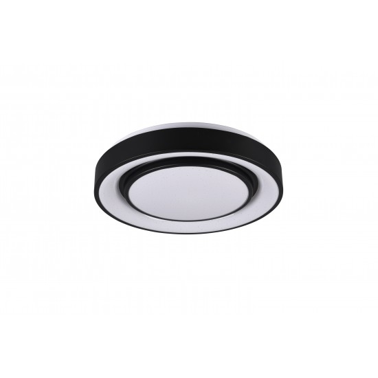 TRIO-lighting smart dimmable ceiling lamp LED 20W, 2400lm, 3000-6000K, matt black, WiZ App, Mona R65041032