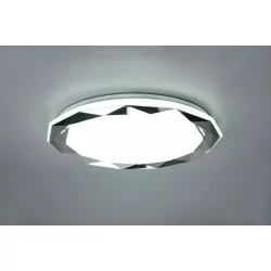 TRIO-lighting smart dimmable ceiling lamp LED 22W, 2400lm, 2700-6000K, Chrome, WiZ App, ANDO – R65101006