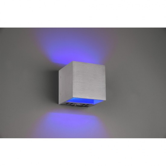 TRIO-lighting smart dimmable wall lamp LED 5.5W, 700lm, 3000-6500K, Brushed aluminium, WiZ App,  FIGO – 253310105