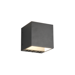 TRIO-lighting viedā aptumšojama sienas lampa LED 5.5W, 700lm, 3000-6500K, melns, WiZ App,  FIGO – 253310132