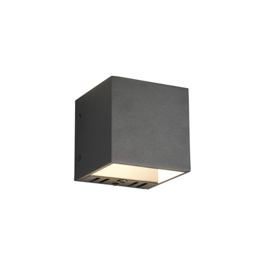 TRIO-lighting smart dimmable wall lamp LED 5.5W, 700lm, 3000-6500K, black, WiZ App,  FIGO – 253310132