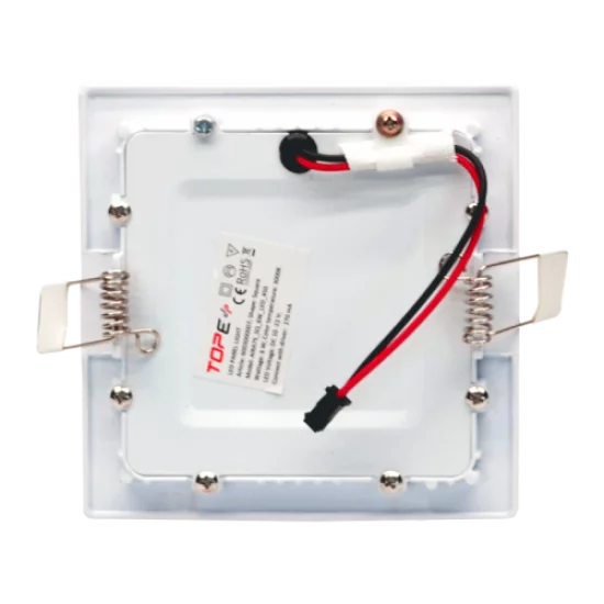TOPE LIGHTING Iebūvējams LED gaismeklis kvadrāts, AIRA 6W, 3000K, 551lm 6003000007