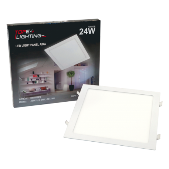 TOPE LIGHTING CEILING LED LIGHT SQUARE AIRA 24W, 3000K, 1517lm 6003000010