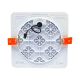 TOPE LIGHTING Iebūvējams kvadrāts LED gaismeklis, RONDA 15W, 3000K, 999lm 6003000038 TOPE LIGHTING Iebūvējams kvadrāts LED gaismeklis, RONDA 15W, 3000K, 999lm 6003000038
