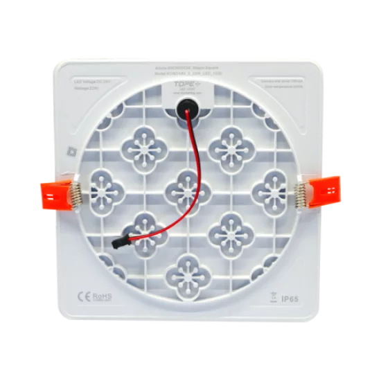 TOPE LIGHTING Iebūvējams kvadrāts LED gaismeklis, RONDA 22W, 3000K, 1516lm 6003000039 TOPE LIGHTING Iebūvējams kvadrāts LED gaismeklis, RONDA 22W, 3000K, 1516lm 6003000039