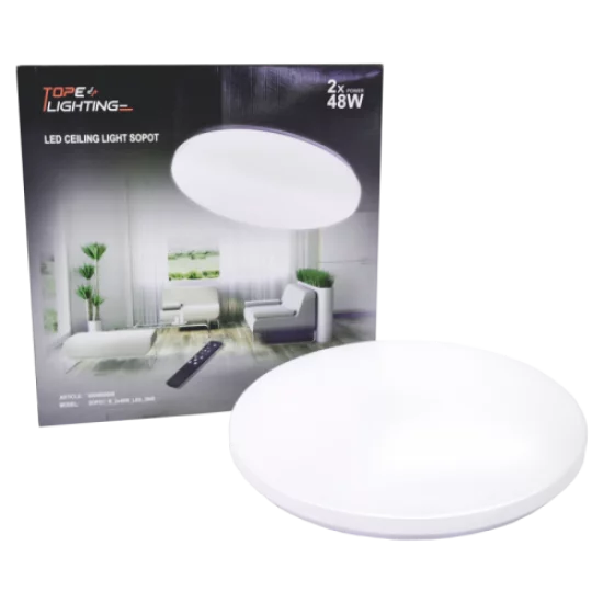 TOPE LIGHTING CEILING LED LIGHT SOPOT 2x48W, 3000K - 6500K, 9027lm 6004000058 TOPE LIGHTING CEILING LED LIGHT SOPOT 2x48W, 3000K - 6500K, 9027lm 6004000058