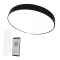 Topelighting smart dimmable ceiling lamp LED 2x36W, 5681lm, 3000-6500K, black, App, BOSTON – 6004000084