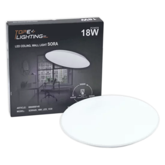 TOPE LIGHTING ceiling lamp SORA 18W, 3000K - 6000K, 1530lm 6004000145 TOPE LIGHTING ceiling lamp SORA 18W, 3000K - 6000K, 1530lm 6004000145