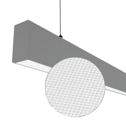 TOPE LIGHTING linear LED luminaire Lota UGR<19 SENS, 54W, grey, 4000K, 4689lm