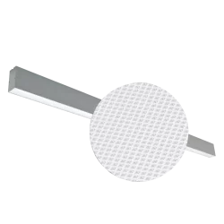 TOPE LIGHTING linear LED luminaire Lota UGR<19, 72W, grey, 4000K, 6022lm