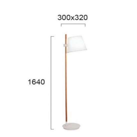Viokef Floor Light 1xE27x60W, white, Viana, 4196000