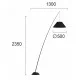 Viokef Floor Light 1xE27x60W, black, Rod, 4221000 Viokef Floor Light 1xE27x60W, black, Rod, 4221000