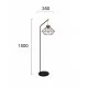 Viokef Floor Light 1xE27x70W, black, Vega, 4254200 Viokef Floor Light 1xE27x70W, black, Vega, 4254200