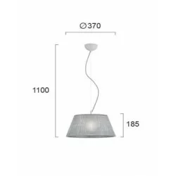Viokef Pendant Lamp 1xE27x70W, grey, Ester, 3090401