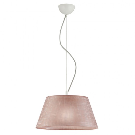 Viokef Pendant Lamp 1xE27x70W, Dusty Pink, Ester, 3090403