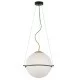 Viokef Pendant lamp 1xE27 CFL/LEDx12W, white with gold, Ferero, 3093800