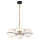 Viokef Pendant lamp 3xE27 CFL/LEDx12W, white with gold, Ferero, 3093900 Viokef Pendant lamp 3xE27 CFL/LEDx12W, white with gold, Ferero, 3093900
