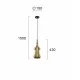 Viokef pendant light 1xE27x40W, gold, Jakarta, 4169600 Viokef pendant light 1xE27x40W, gold, Jakarta, 4169600
