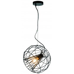 Viokef pendant light 1xE27x70W, black, Pop, 4193500