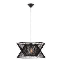 Viokef pendant light 1xE27x60W, black, Argela, 4203700