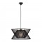 Viokef pendant light 1xE27x60W, black, Argela, 4203700